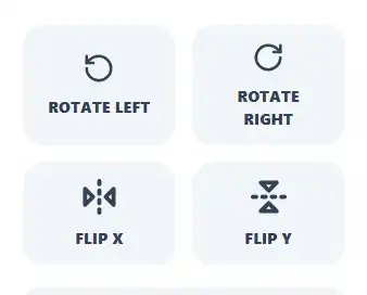 Rotate and flip controls inside the image cropper