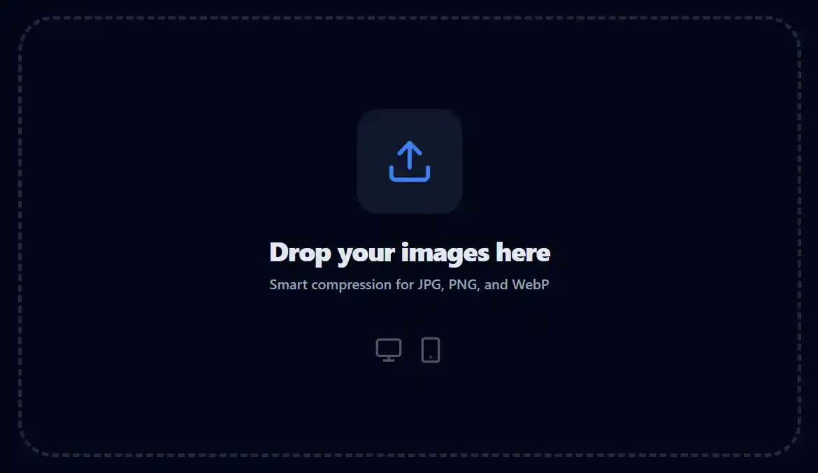 Upload image for compression